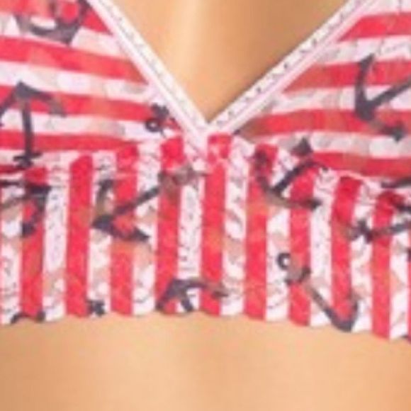NWT Hanky Panky Anchor Stripe Lace Bralette - Picture 3 of 3